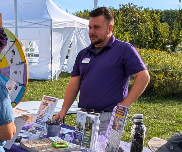 Anthony at Research and Extension event