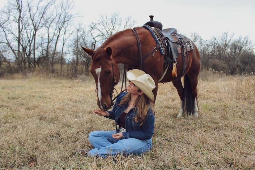 Casey Ling with her horse